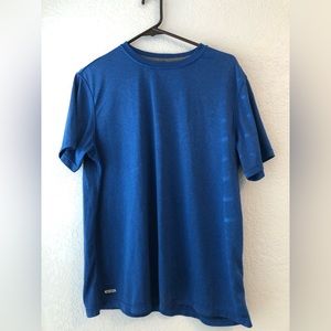 Men’s blue athletic tank top. Dry fit sweat wicking material. Size large. Blue